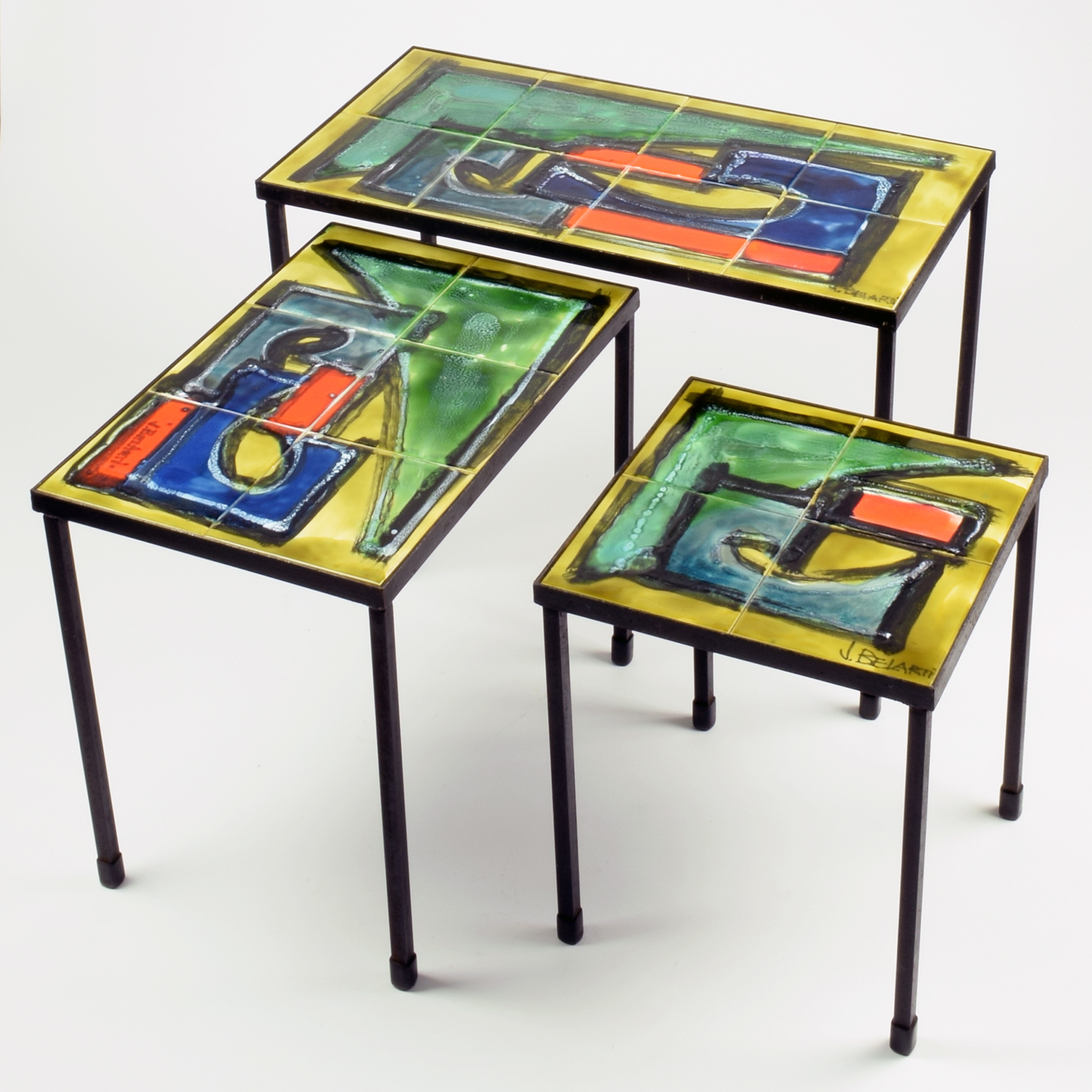 Juliette Belarti, nesting tables, 1960s