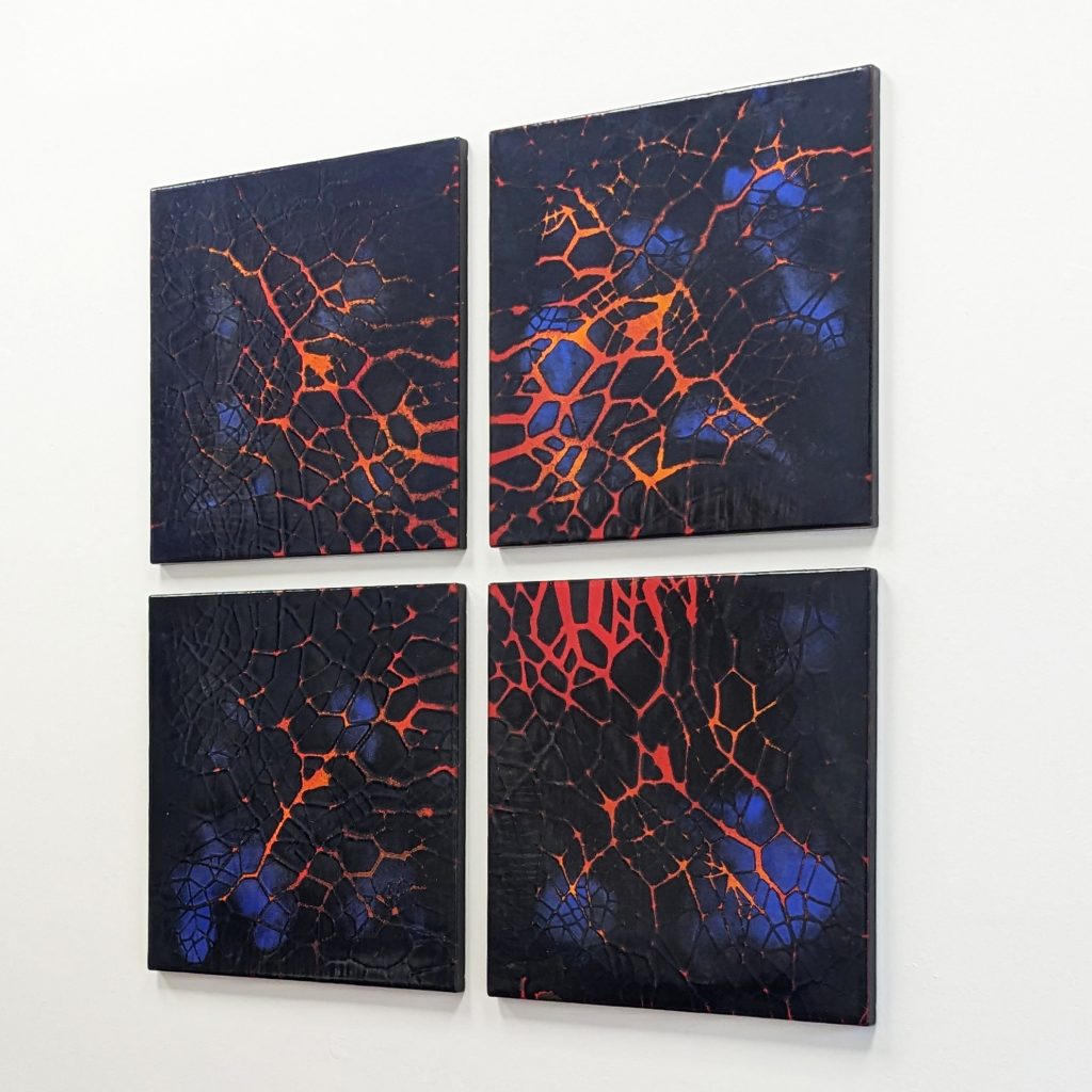 1970’s enamelled metal wall panels