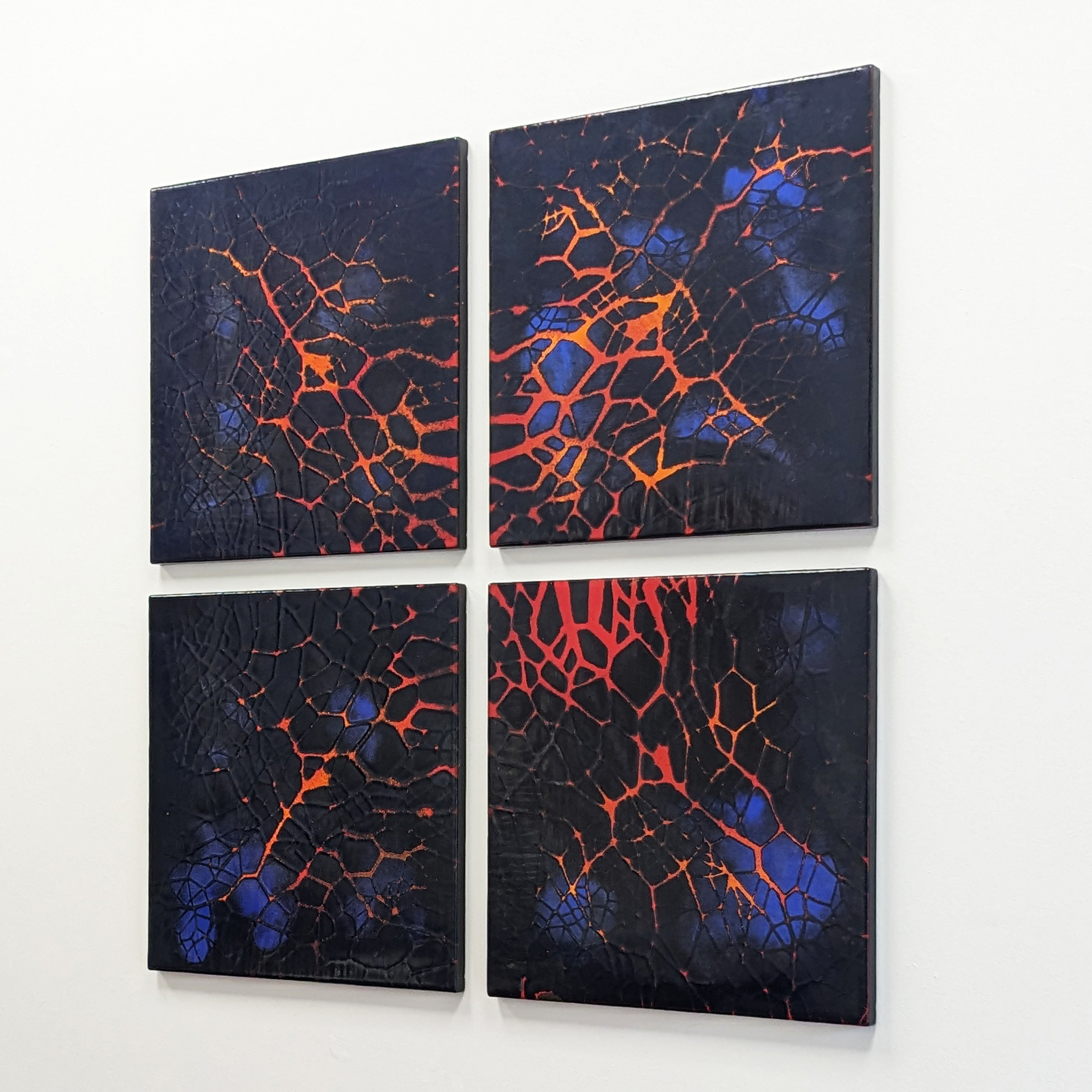 1970’s enamelled metal wall panels