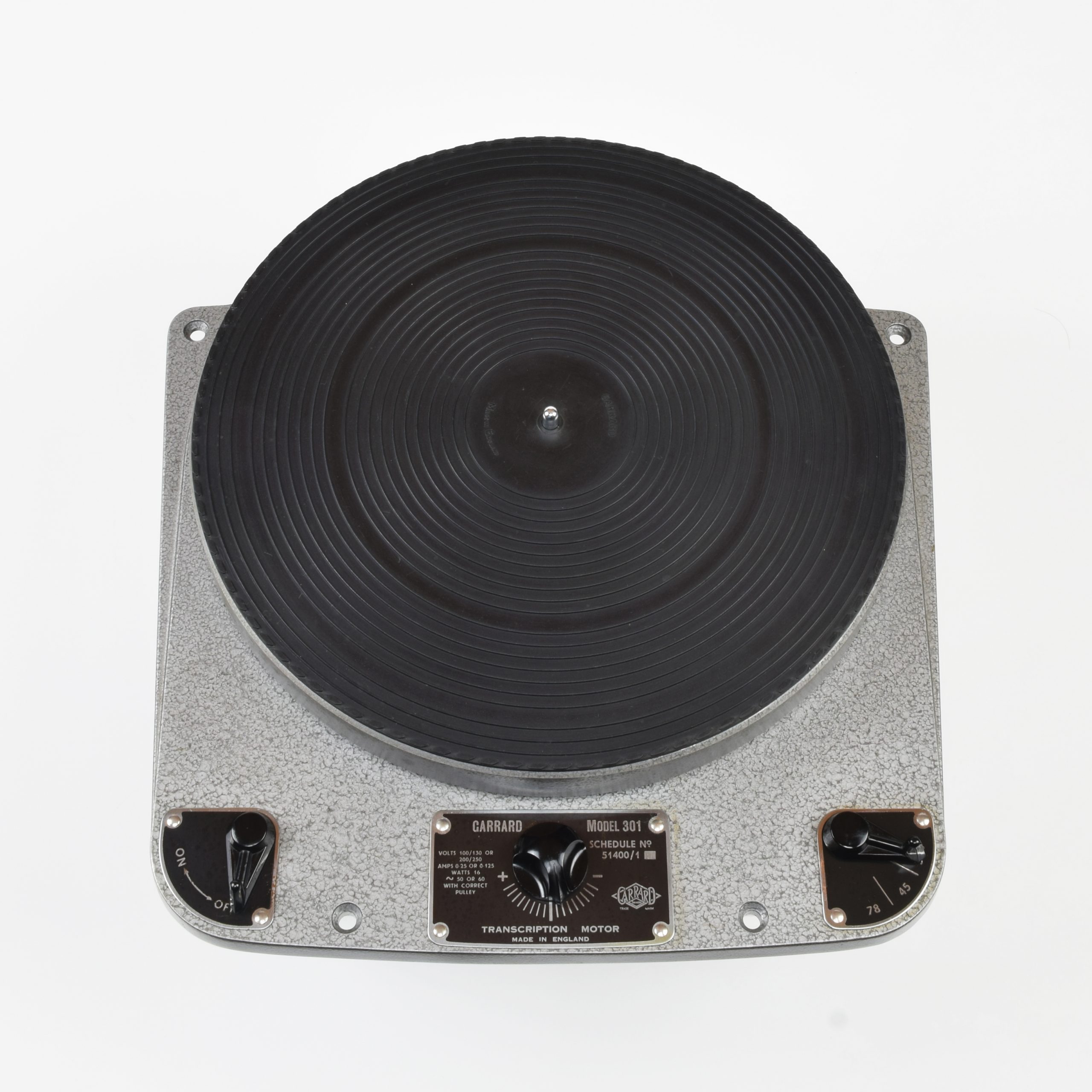 Garrard 301 Transcription Turntable, 1953